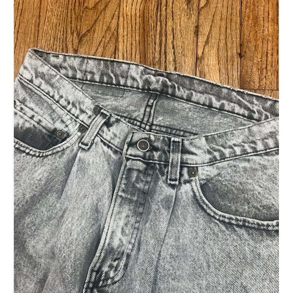 Vintage Levi's Silver Medal Jeans Pleated Acid Wash Baggy USA‎ Men's Size 32x34